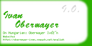 ivan obermayer business card